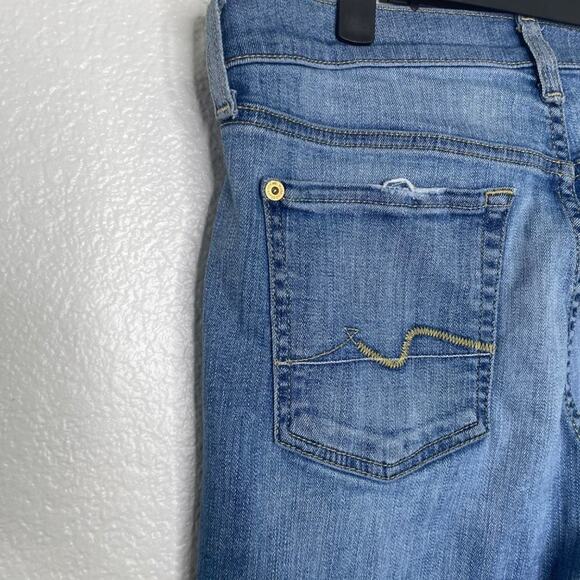7 for all Mankind Womens Jeans Size 25 Josefina Medium Wash Skinny Leg Jeans - Picture 13 of 16